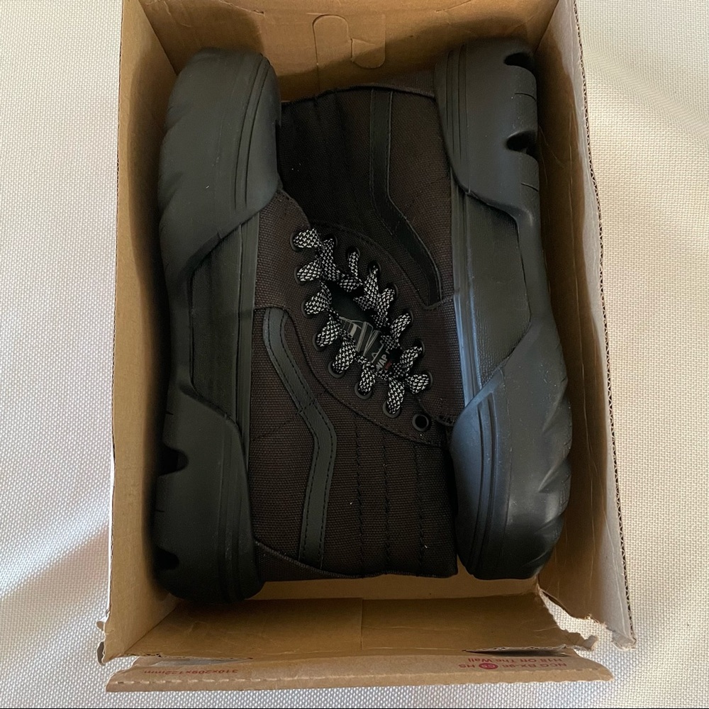 VANS UA SK8-HI TAPERED MODULAR BLACK Woman’s Size 8.5 Men’s Size 7 Heavy Canvas - Picture 9 of 9